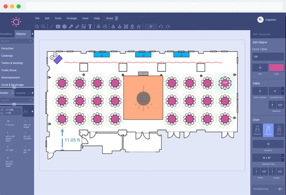 event room layout software